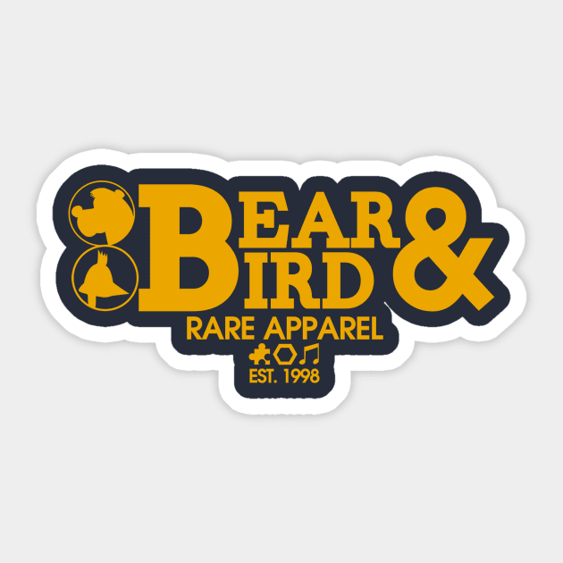 Bear & Bird Minimal Apparel Sticker by Feldir